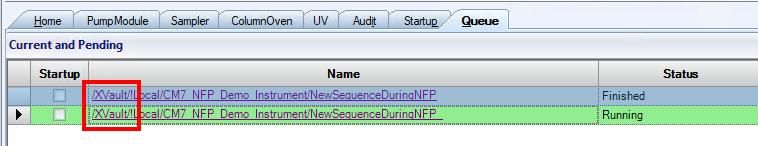 Figure 18 - Thermo Chromeleon 7 – new Sequence on XVault