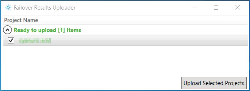 Figure 6 - Agilent OpenLab CDS – Failover Result Uploader